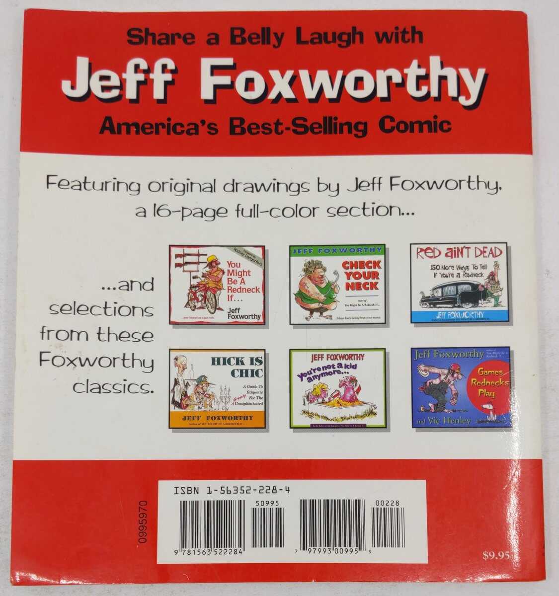 Redneck Classic: The Best of Jeff Foxworthy Paperback Book by Jeff Foxworthy VG