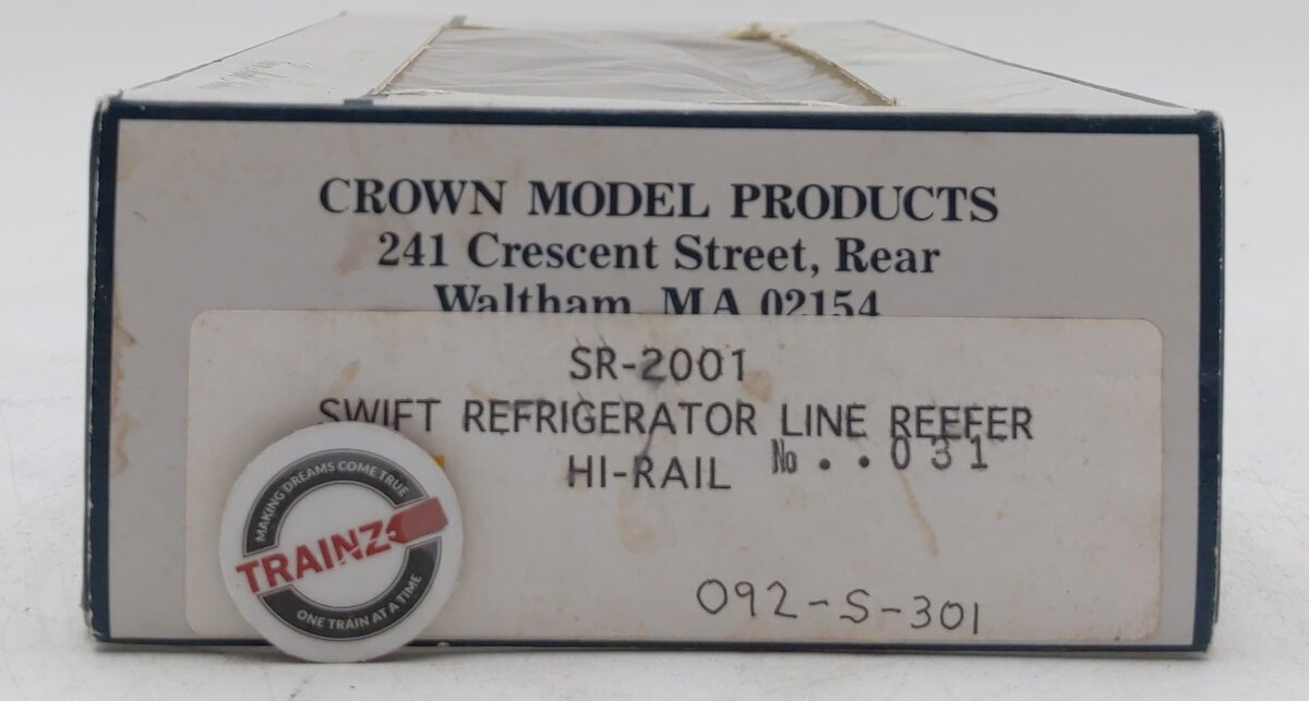 Crown Model Products 2001 S Swift Co. Reefer #1031 LN/Box
