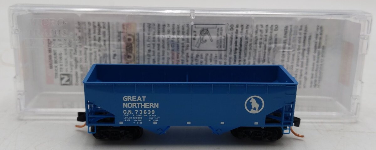 Micro-Trains 05500522 N Great Northern 33' Twin Bay Offset Side Hopper #73639