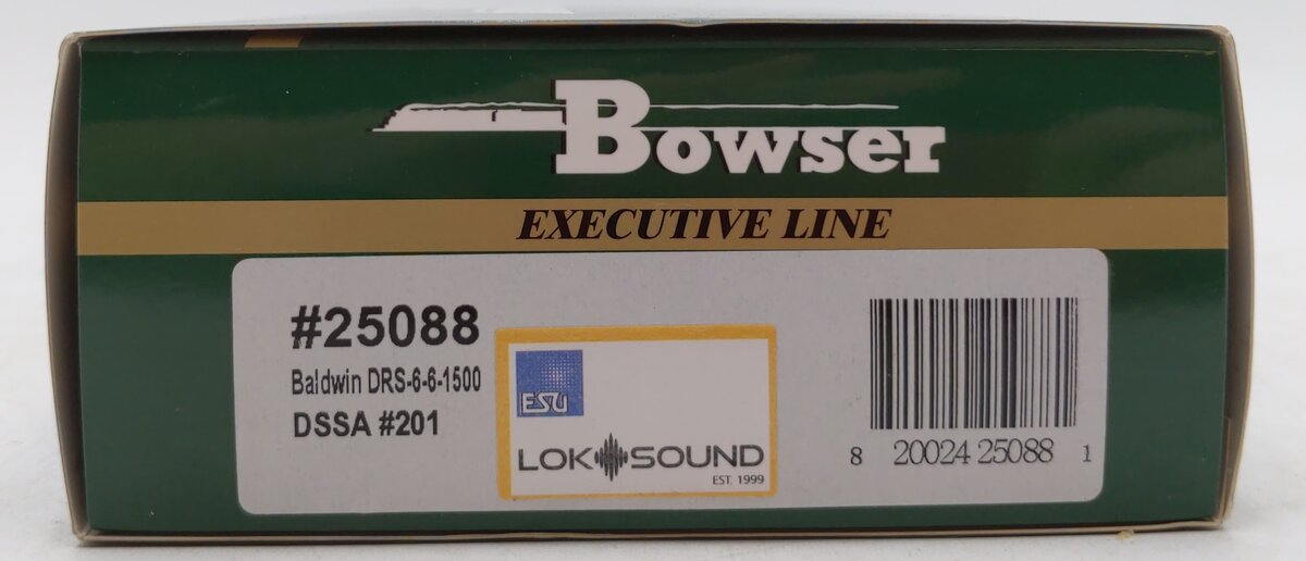 Bowser 25088 HO DSSA DRS-6-6-1500 Diesel Locomotive with Sound #201