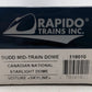 Rapido Trains 116010 HO Canadian National Budd Mid-Train Dome Sunlight Dome