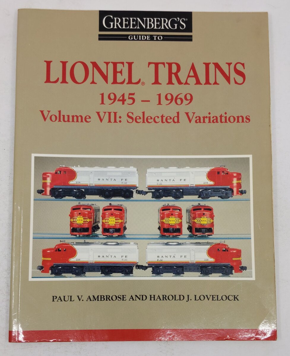 Greenberg's Guide to Lionel Trains 1945-1969 Paperback Book By Paul V. Ambrose VG