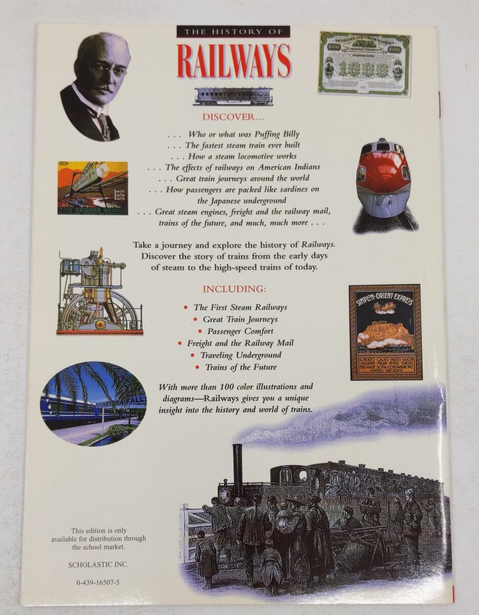 A History of Railways Paperback Book By Colin Hynson EX