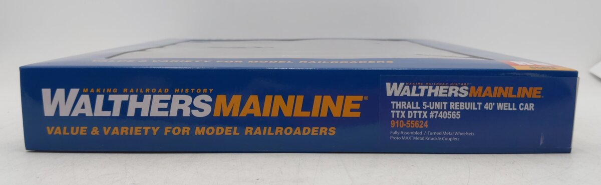 Walthers 910-55624 HO TTX Corporation 5-Ut 40' Well Car #740565