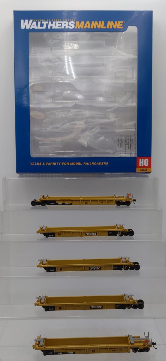 Walthers 910-55624 HO TTX Corporation 5-Ut 40' Well Car #740565