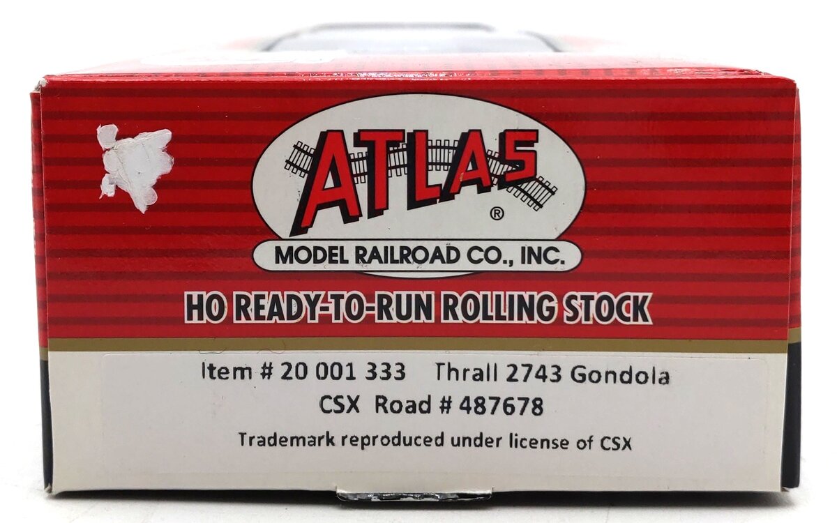 Atlas 20001333 HO Scale CSX Road Thrall 2743 Gondola #487678