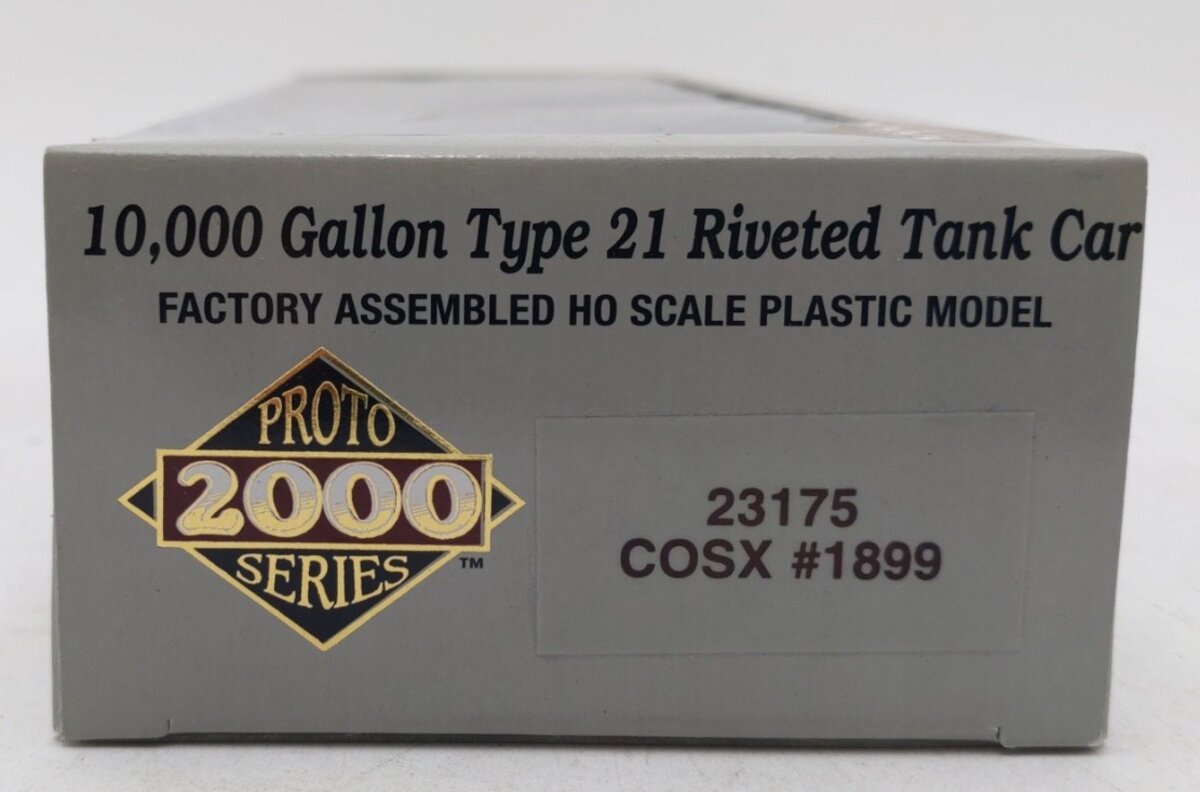 Proto 2000 23175 HO Scale COSX 10K Gallon Type 21 Riveted Tank Car #1899 LN/Box