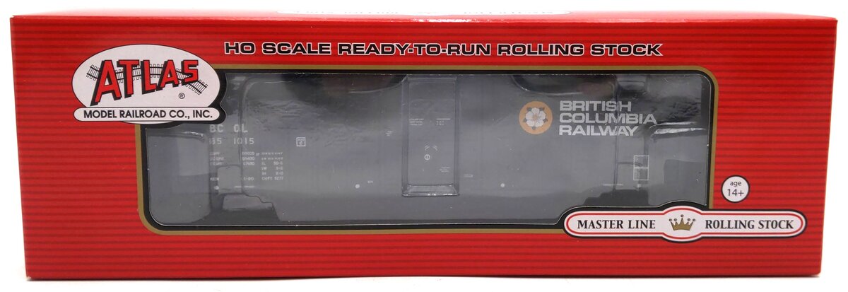 Atlas 20002900 HO Scale British Columbia Railway 50' Plug Door Box Car #851015