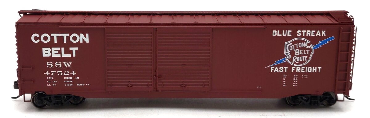 Atlas 20002503 HO Scale Cotton Belt 50' Double Door Box Car #47524