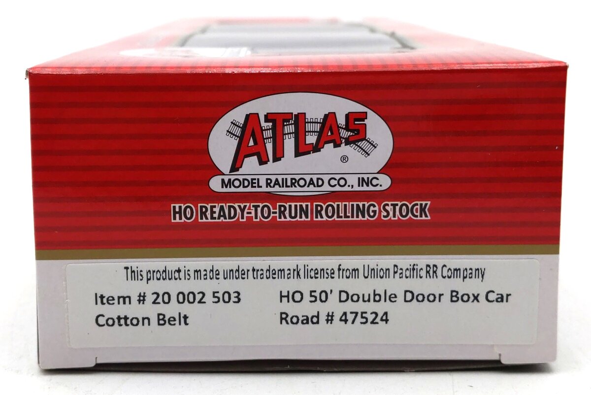 Atlas 20002503 HO Scale Cotton Belt 50' Double Door Box Car #47524