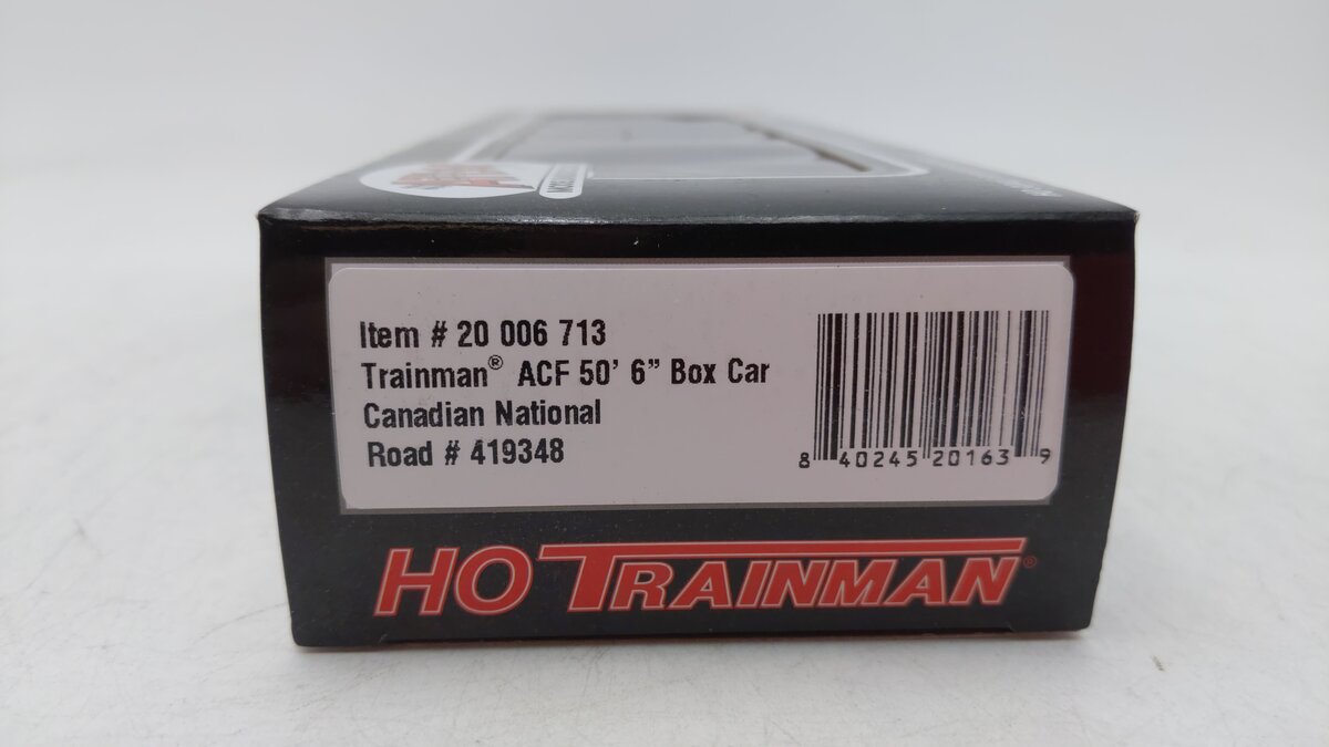 Atlas 20006713 HO Canadian National Trainman ACF 50' 6" Box Car #419348