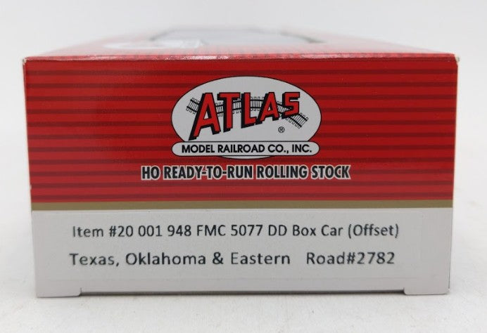 Atlas 20001948 HO Scale Texas Oklahoma & Eastern FMC 5077 Boxcar #2782