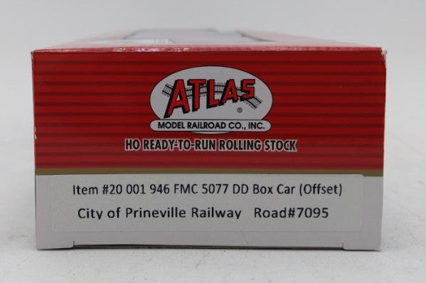 Atlas 20001946 HO Scale City of Prineville Railway FMC 5077 DD Boxcar #7095