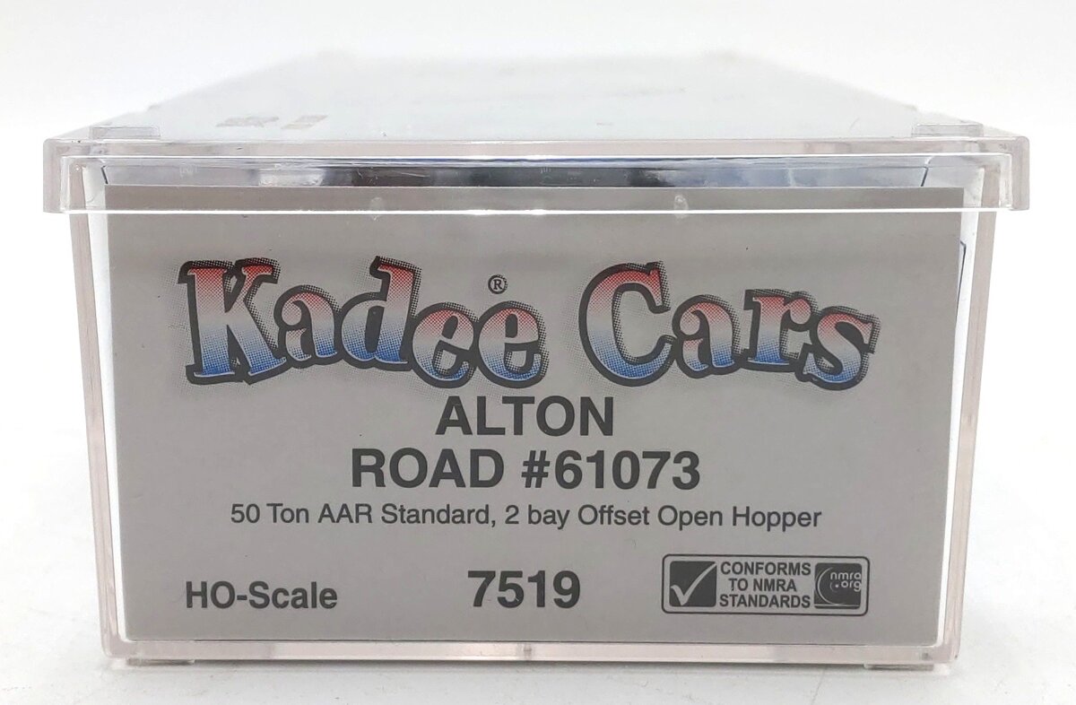 Kadee 7519 HO Scale Alton Road 50 Ton AAR Std 2-Bay Offset Open Hopper #61073
