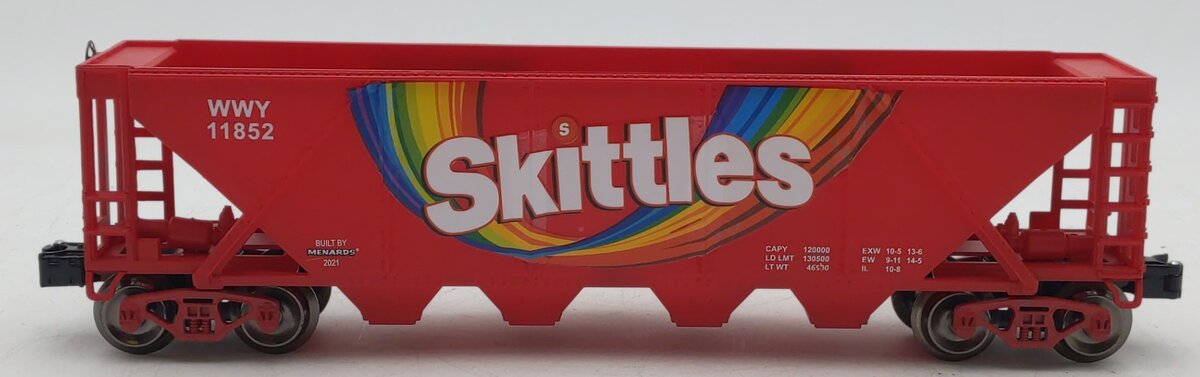 Menards 2798134 O Gauge Skittles 4 Bay Hopper LN