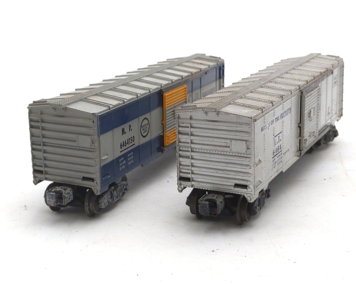 Lionel Vintage O Gauge Postwar Box Cars: 6464-150 & 6464-175 [2] VG