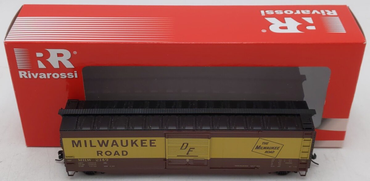 Rivarossi HR6584D HO Milwaukee Road 50' Sliding-Door Boxcar with Roofwalk #2149