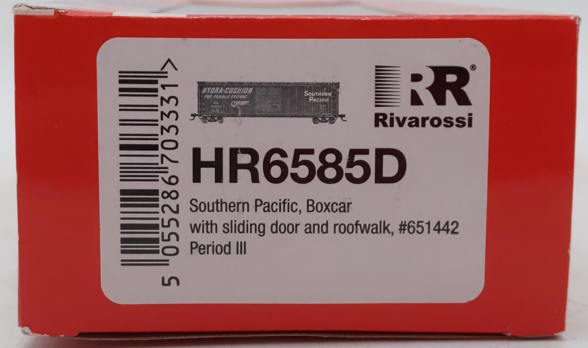 Rivarossi HR6585D HO SP 50' Sliding-Door Boxcar with Roofwalk #651442