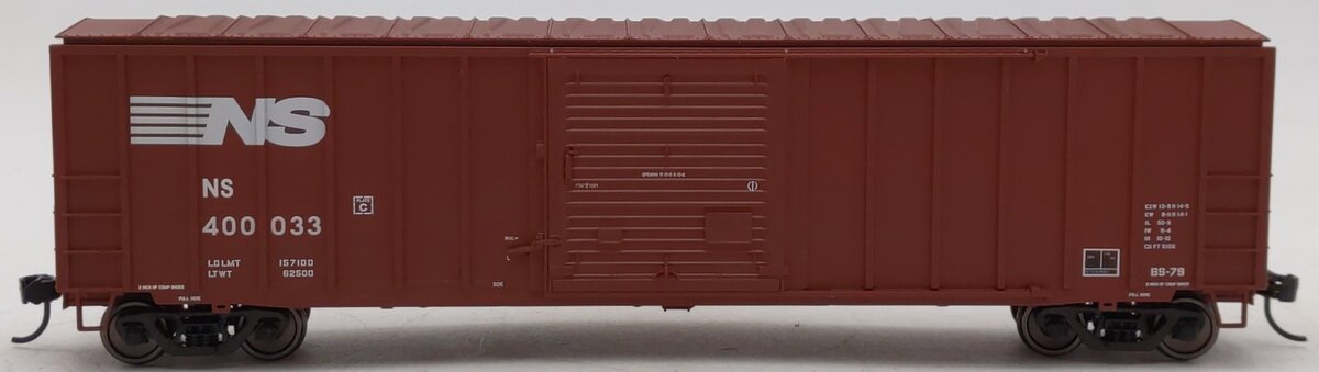 Walthers 910-1863 HO Norfolk Southern RTR 50' ACF Exterior Post Boxcar # 400033