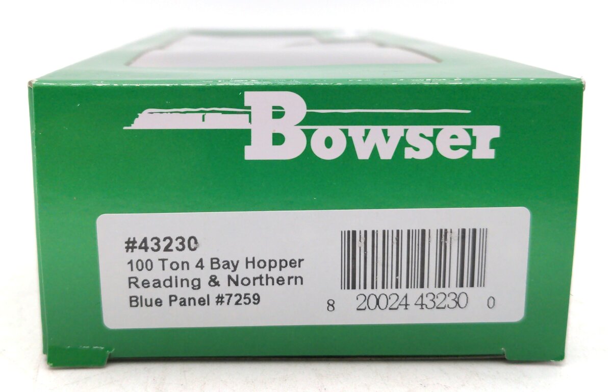 Bowser 43230 HO Reading & Northern H-43 100 Ton Hopper Car #7259