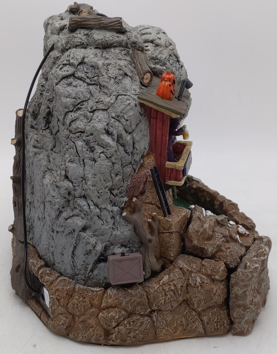 Lemax 14822 Spooky Town Skull Cave Quarry Ceramic Cave Building EX/Box