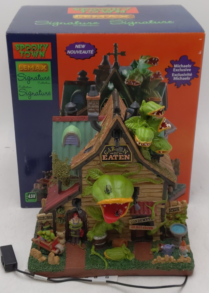 Lemax 95445 Spooky Town Garden of Eaten EX/Box