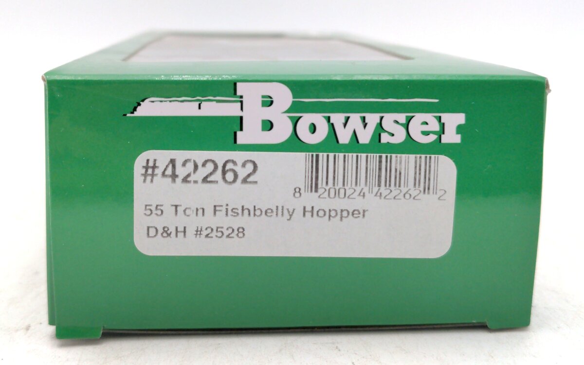Bowser 42262 HO Delaware and Hudson 55-Ton Fishbelly Hopper #2528