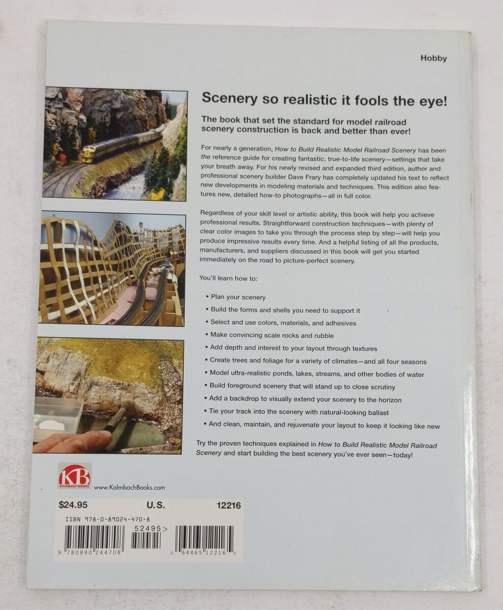 How To Build Realistic Model Railroad Scenery Paperback Book By Dave Frary EX