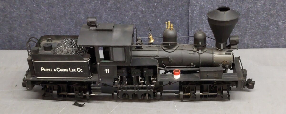 Bachmann 81196 G Pardee & Curtin Lumber Co. 2-Truck Shay Steam Locomotive #11 EX/Box