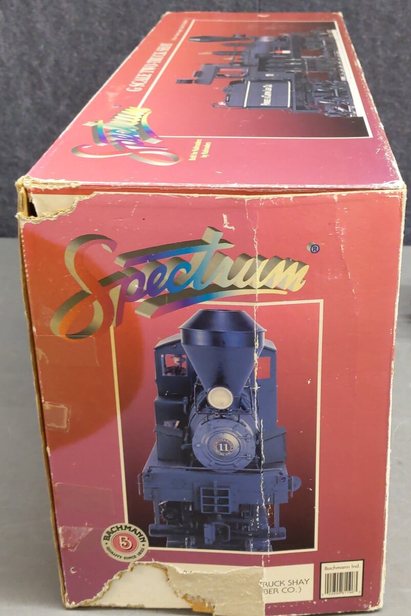 Bachmann 81196 G Pardee & Curtin Lumber Co. 2-Truck Shay Steam Locomotive #11 EX/Box