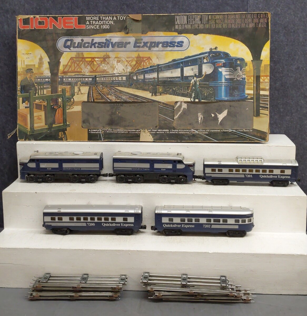Lionel 6-1253 Quicksilver Express O Gauge Starter Train Set EX/Box