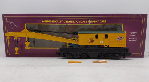 MTH 20-98238 O Gauge Chicago & Northwestern Railroad Wrecker Crane