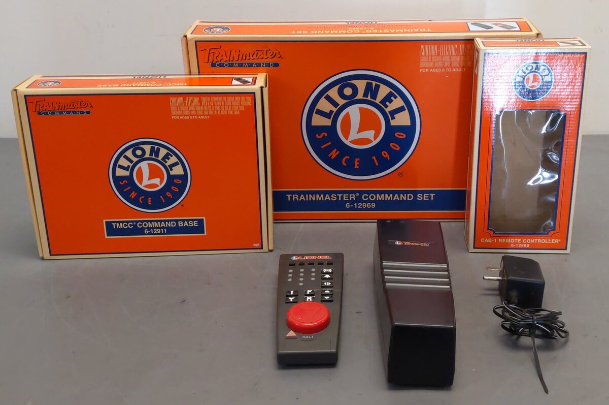 Lionel 6-12969 O TrainMaster CAB1 Command Set Remote & Base EX/Box