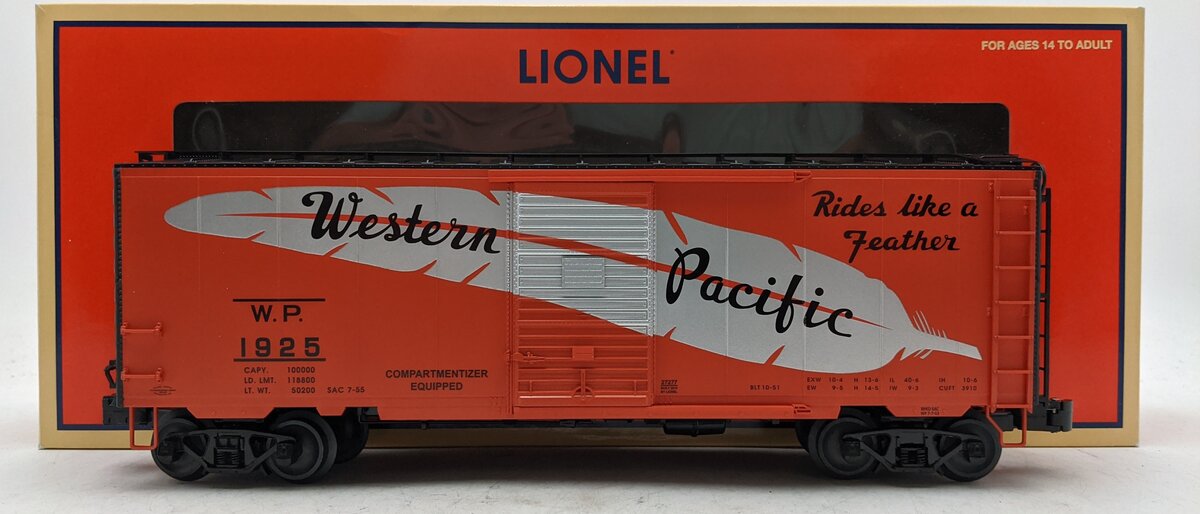 Lionel 6-27277 O Gauge Western Pacific PS-1 Boxcar #1925 NIB