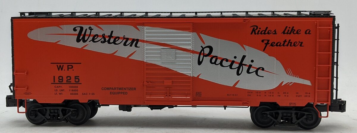 Lionel 6-27277 O Gauge Western Pacific PS-1 Boxcar #1925 NIB