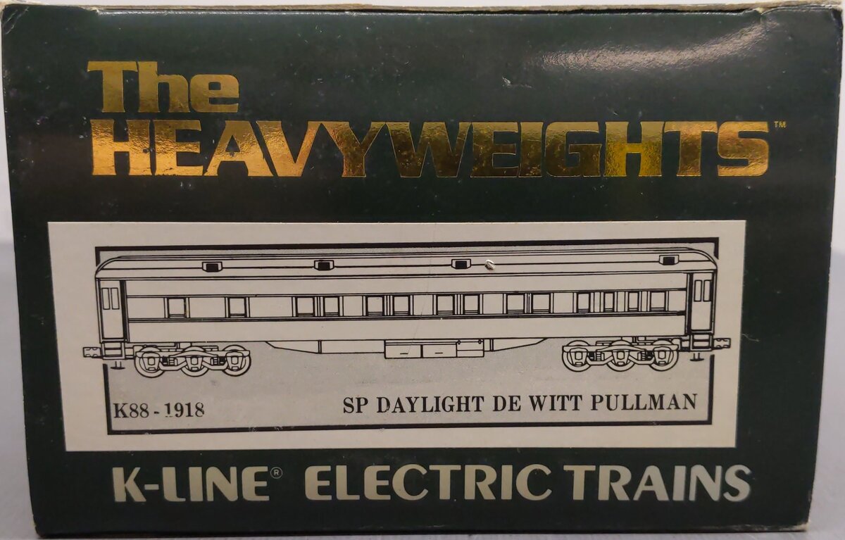 K-Line K88-1918 O Southern Pacific "De Witt" Daylight Heavyweight Pullman Car LN/Box