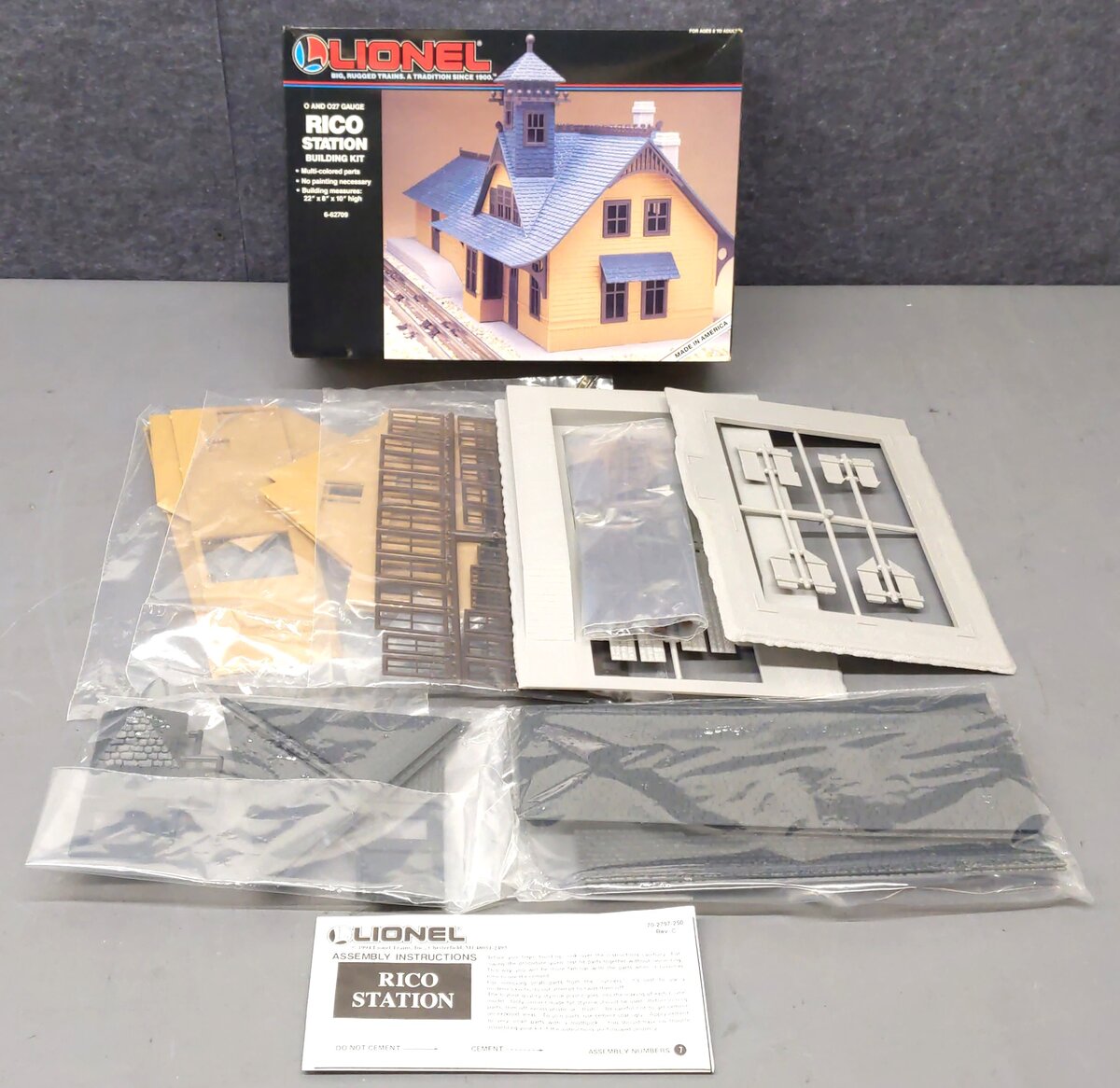 Lionel 6-62709 O and O27 Scale Rico Station Building Kit LN/Box