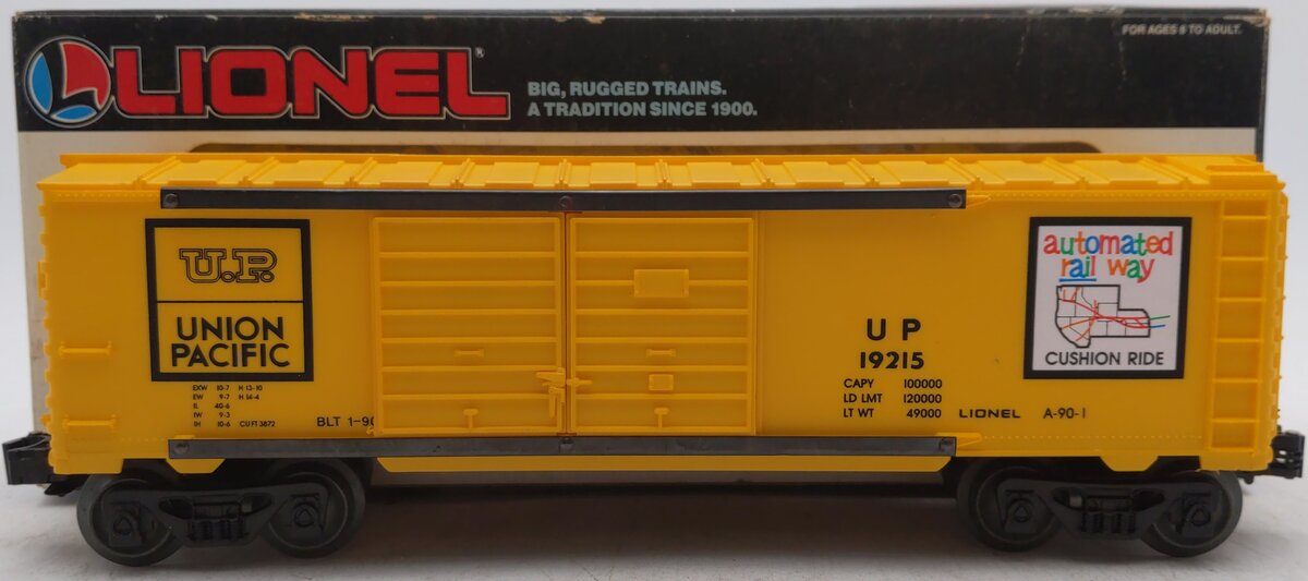 Lionel 6-19215 O Gauge Union Pacific Double Door Boxcar #19215 LN/Box