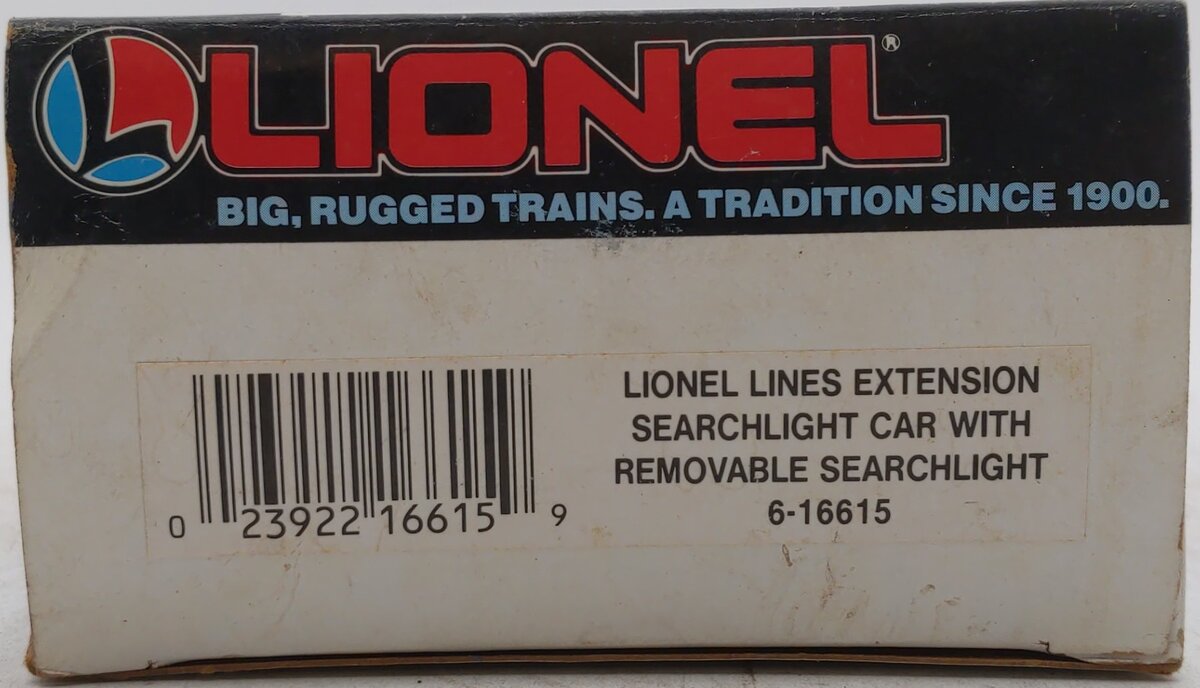 Lionel 6-16615 O Gauge Lionel Lines Extension Searchlight Car with Searchlight LN/Box