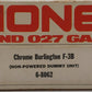 Lionel 6-8062 O Burlington F-3 B-Unit Chrome Non-Powered Diesel Locomotive #8062 EX/Box