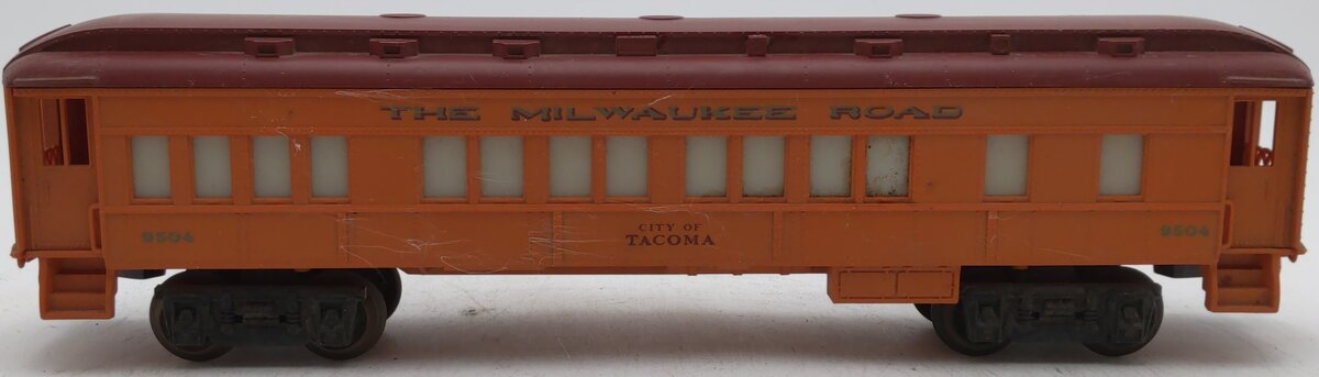 Lionel 6-9504 O Gauge Milwaukee Road "City Of Tacoma" Coach Car #9504 VG/Box
