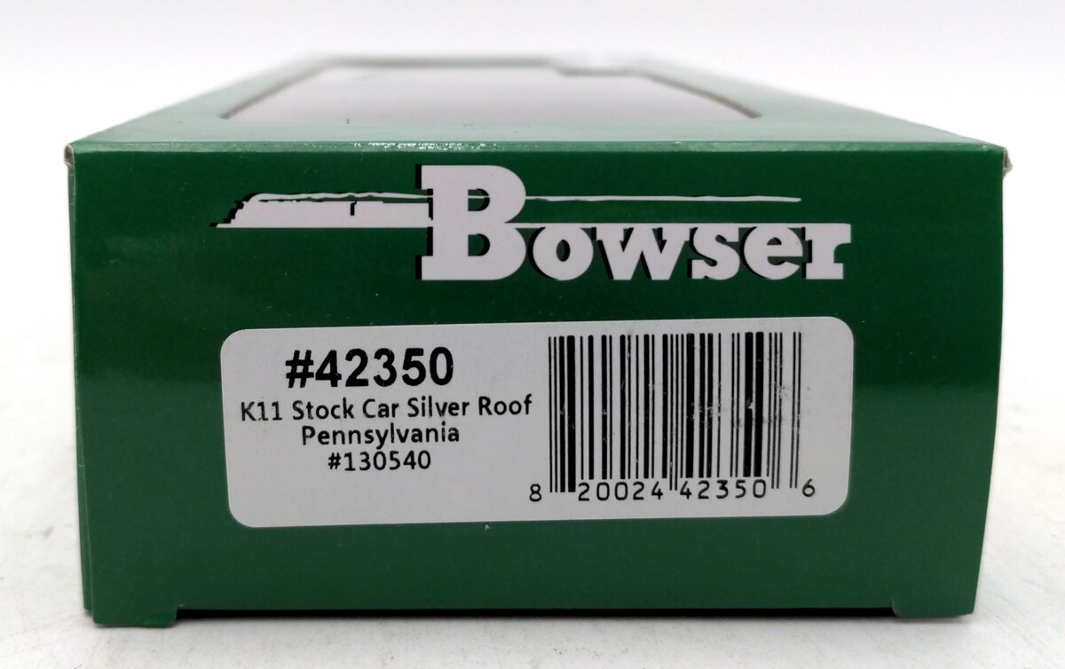 Bowser 42350 HO Pennsylvania 40' K-11 Stock Car Ready-To-Run #130540