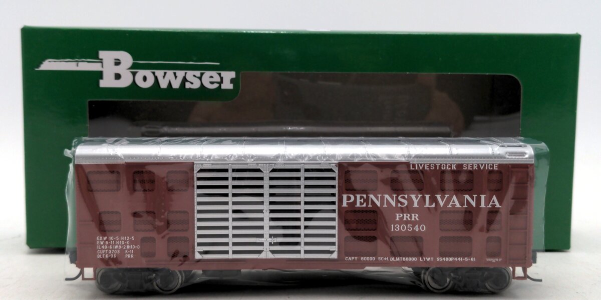 Bowser 42350 HO Pennsylvania 40' K-11 Stock Car Ready-To-Run #130540
