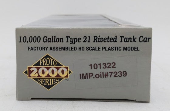 Proto 2000 101322 HO Imperial Oil 10K Gallon Type 21 Riveted Tank Car #7239 EX/Box