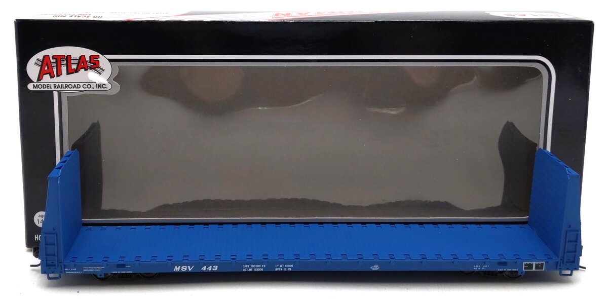 Atlas 20002664 HO Scale MSV Bulkhead Flat Car #443