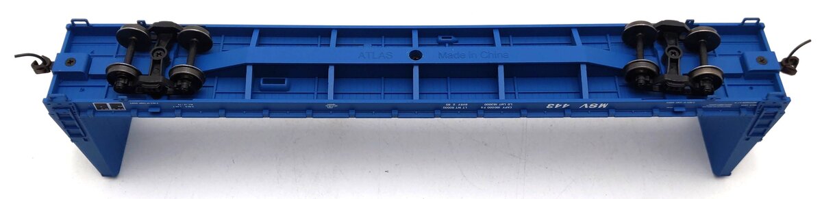 Atlas 20002664 HO Scale MSV Bulkhead Flat Car #443