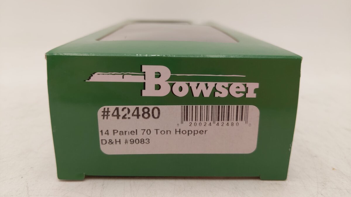 Bowser 42480 HO Delaware & Hudson 70 Ton 14 Panel 3-Bay Hopper Car #9083
