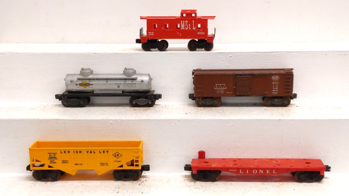 Lionel Vintage O Gauge Postwar Freight Cars: 6176, 6819, 6465, 6059, X6454 [5]