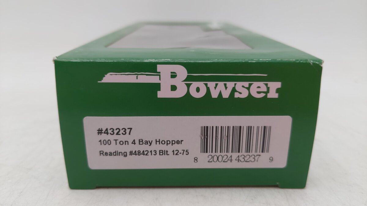 Bowser 43237 HO Reading H-43 100-Ton Hopper Car #484213