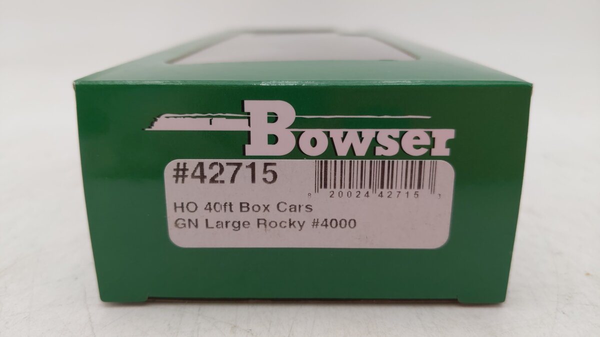 Bowser 42715 HO Great Northern 40' Boxcar RTR #4000
